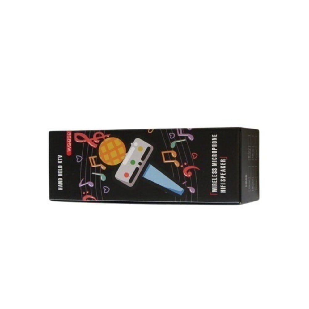 WS858 Bluetooth Microphone HiFi Speaker Portable‎ Karaoke Multifunction